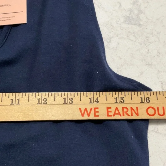 Quince Deep Blue Jumpsuit size M - Picture 5 of 5